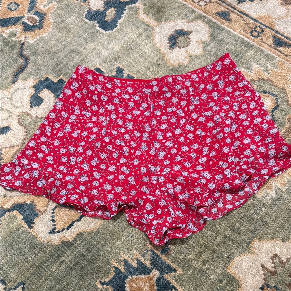 Mini ruffle shorts -XS